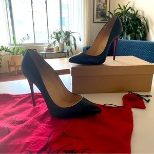 Louboutins Pigalle Follies Black Heels